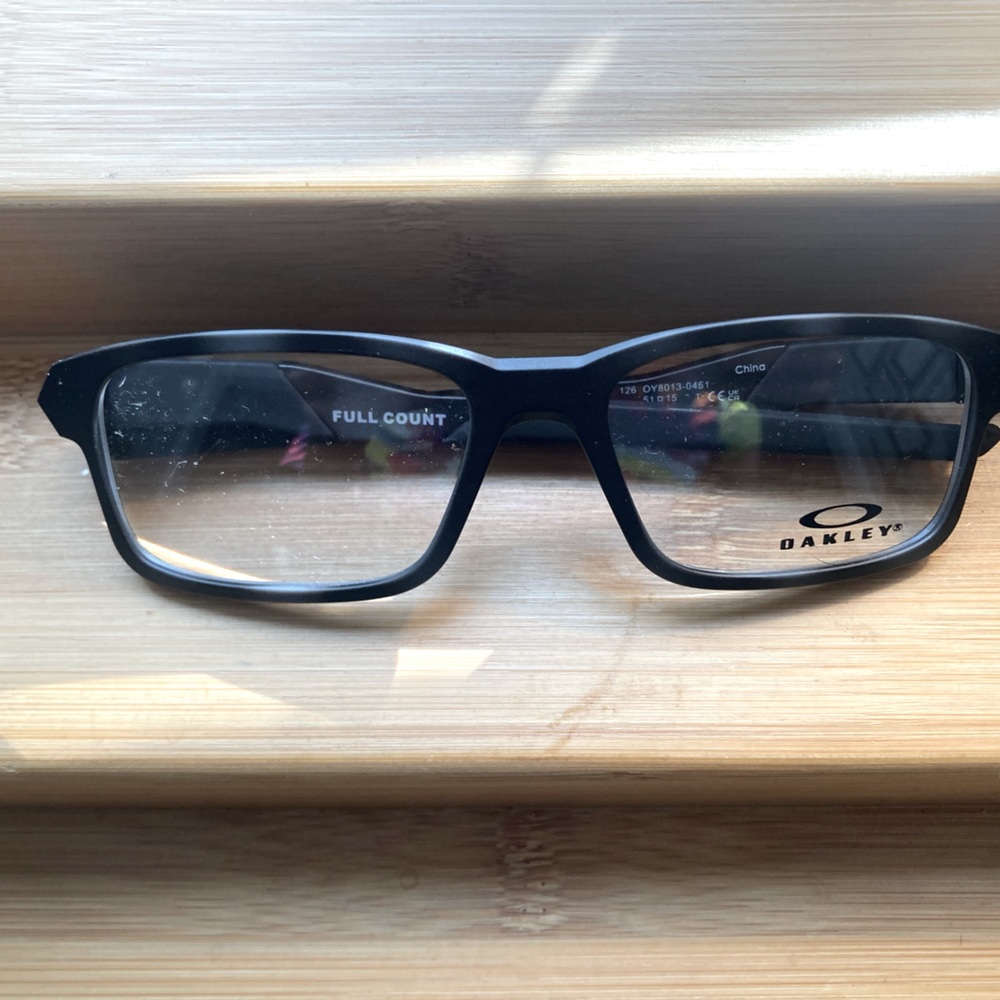 Matte Black kids Oakley ophthalmic glasses